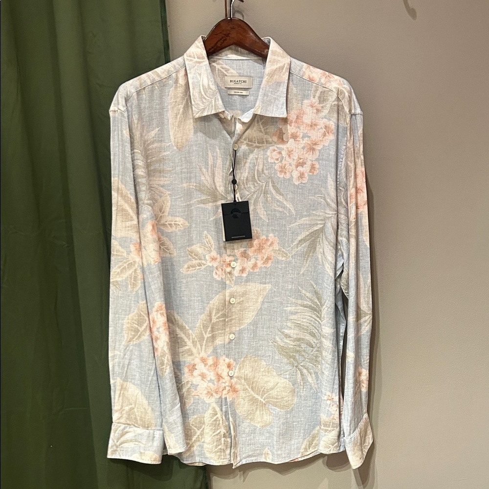 Bugatchi Floral Patterned Men's Shirt
